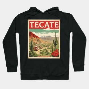 Tecate Baja California Mexico Vintage Tourism Travel Hoodie